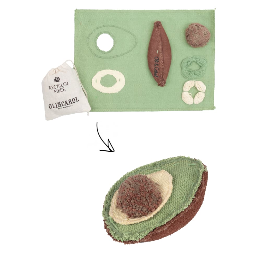 Oli&Carol Kit de couture Arnold l'avocat Vert Coton - 11x6x7cm
