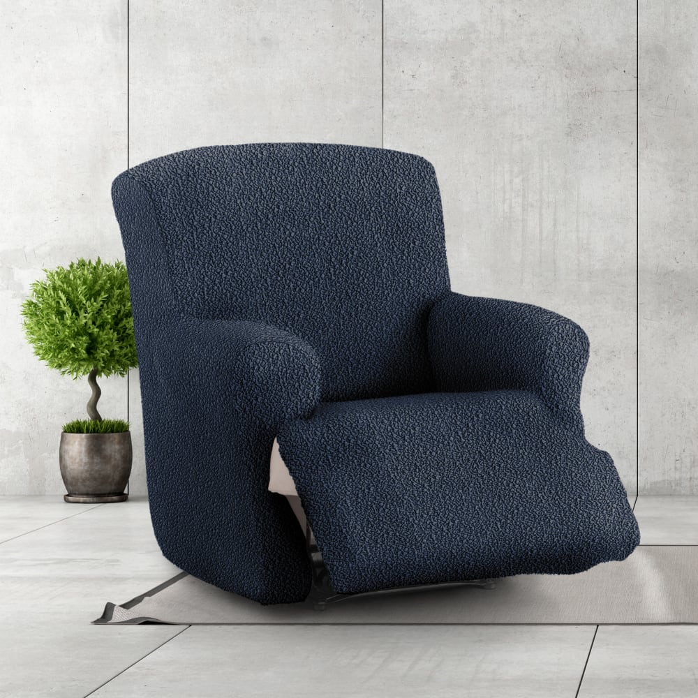 Copripoltrona relax xl elastico blu 60 - 110 cm - Eysa