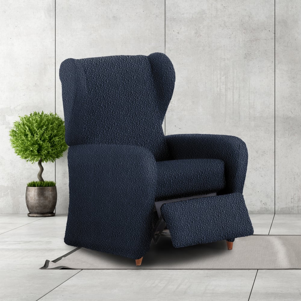 Funda de sillón relax elástica azul 60 - 85 cm - Maisons du Monde