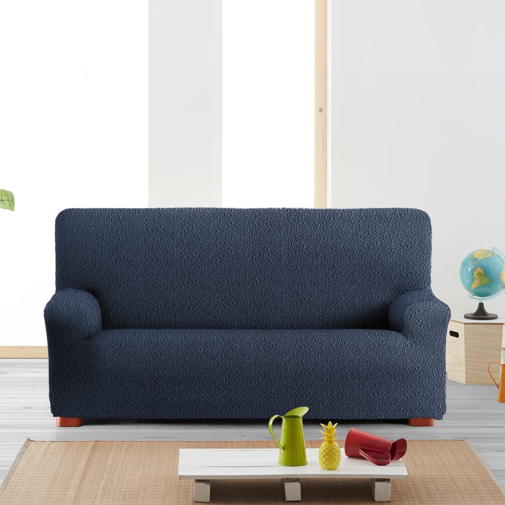 Funda de sofá 4 plazas elástica azul 210-290 cm - Maisons du Monde