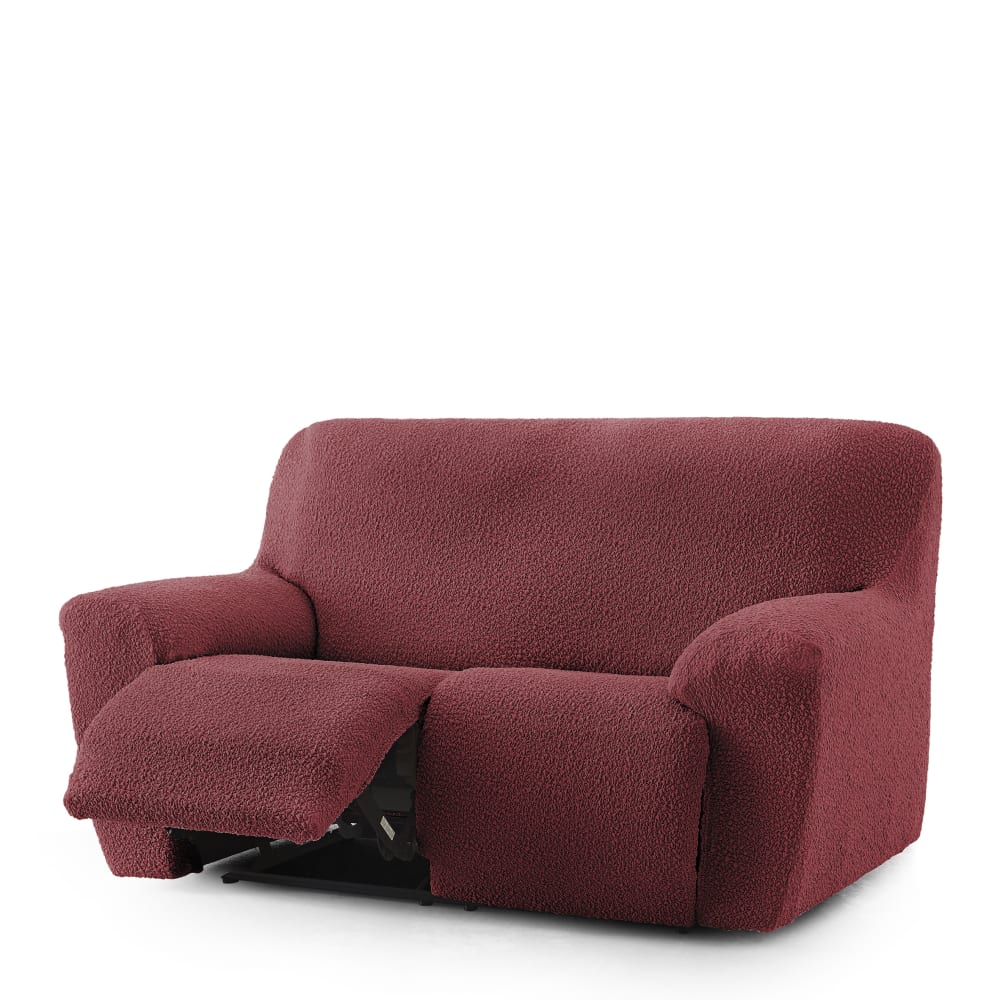 Housse de canapé 3 places relax extensible Bordeaux 200 - 260 cm