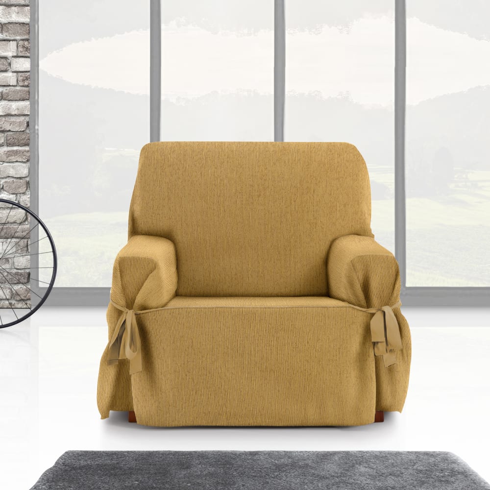 Funda de sillón con lazos amarillo 80 - 120 cm - Maisons du Monde