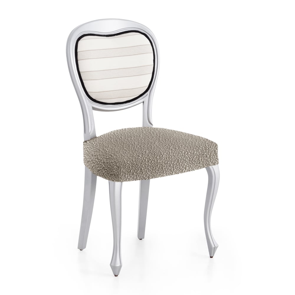 EYSA Stuhlbezug Prämie Roc. Multielastischer Stoff, Packung mit 2 Bezügen. Taupe. Taupe