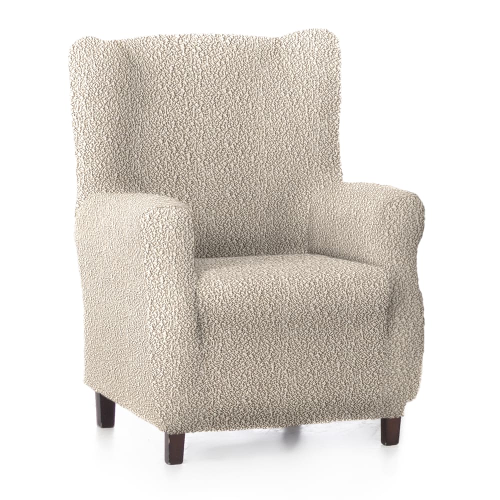 Funda de sillón orejero elástica crudo 70 - 100 cm