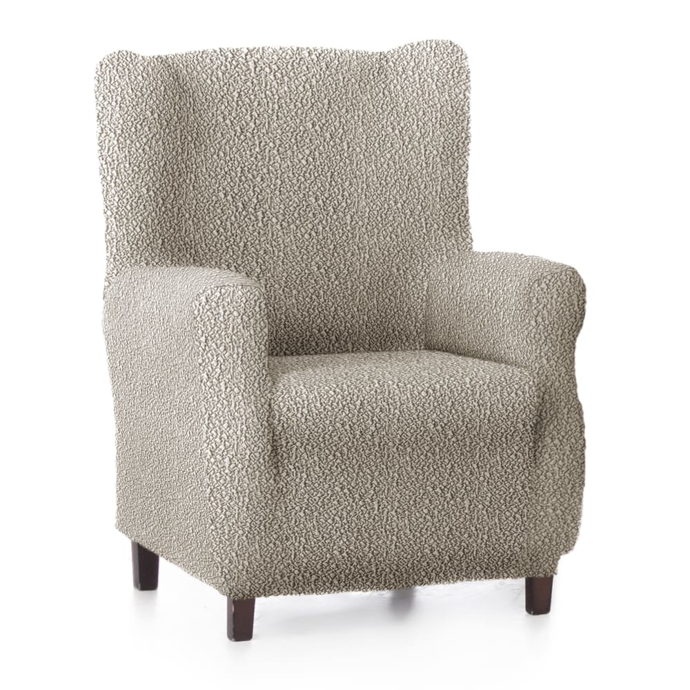 Funda de sillón orejero elástica topo 70 - 100 cm
