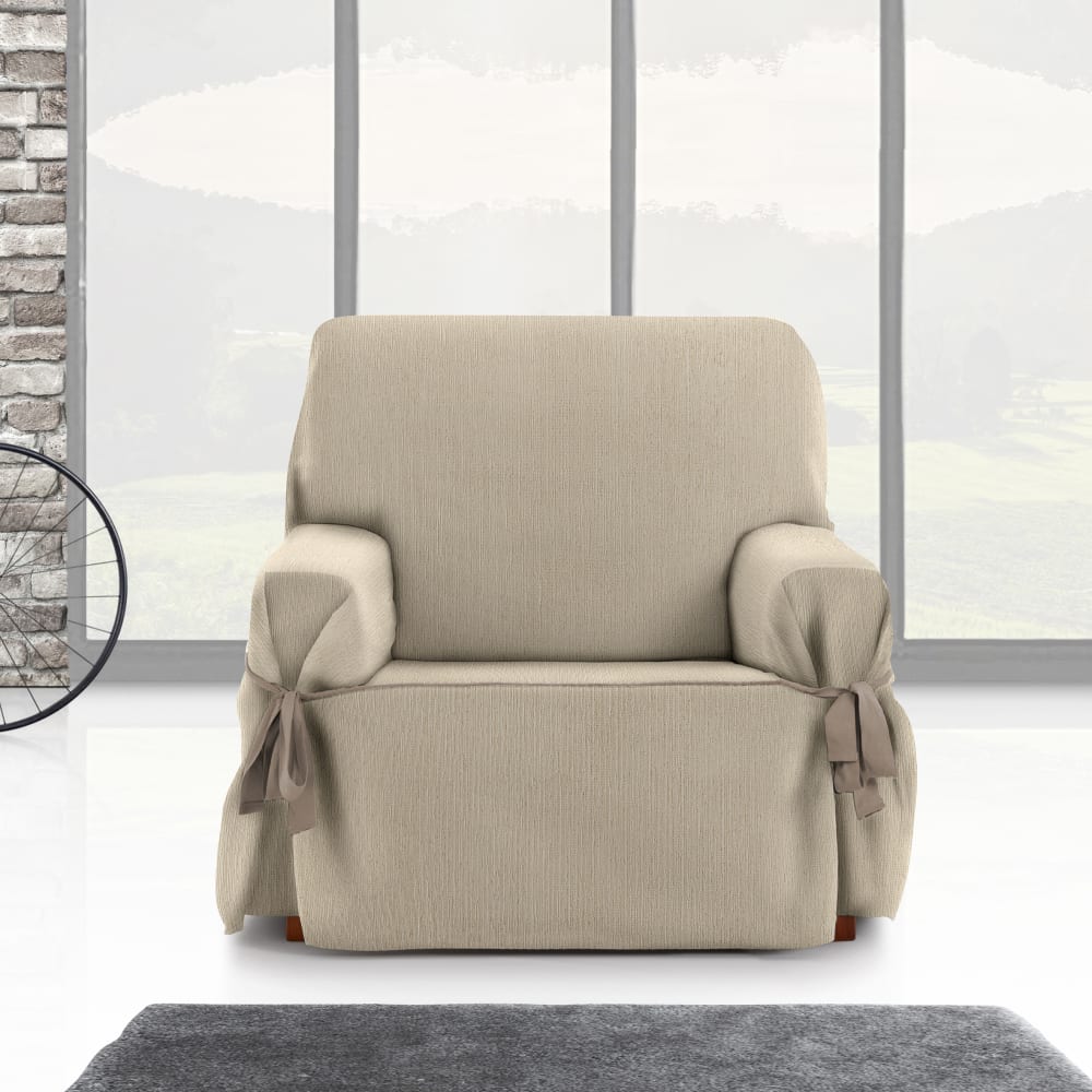 Funda de sillón con lazos beige 80 - 120 cm - Maisons du Monde