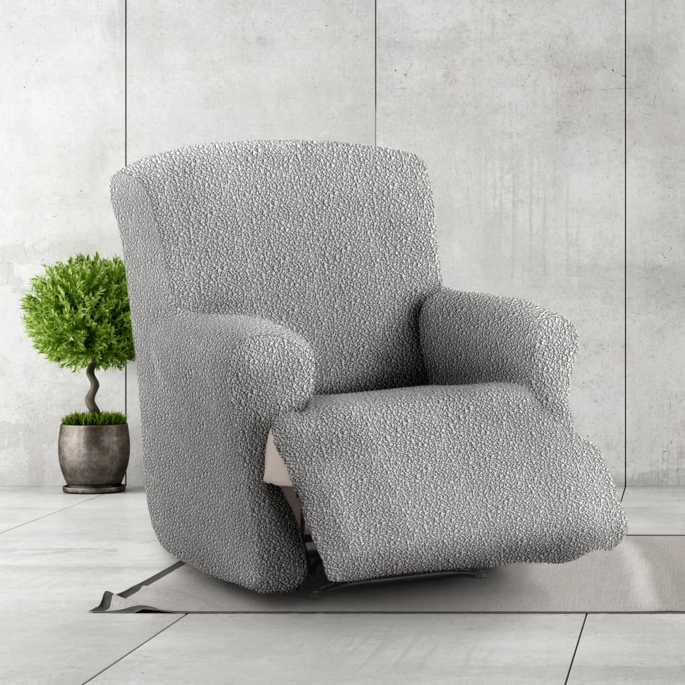 Copripoltrona relax xl elastico grigio chiaro 60 - 110 cm - Eysa