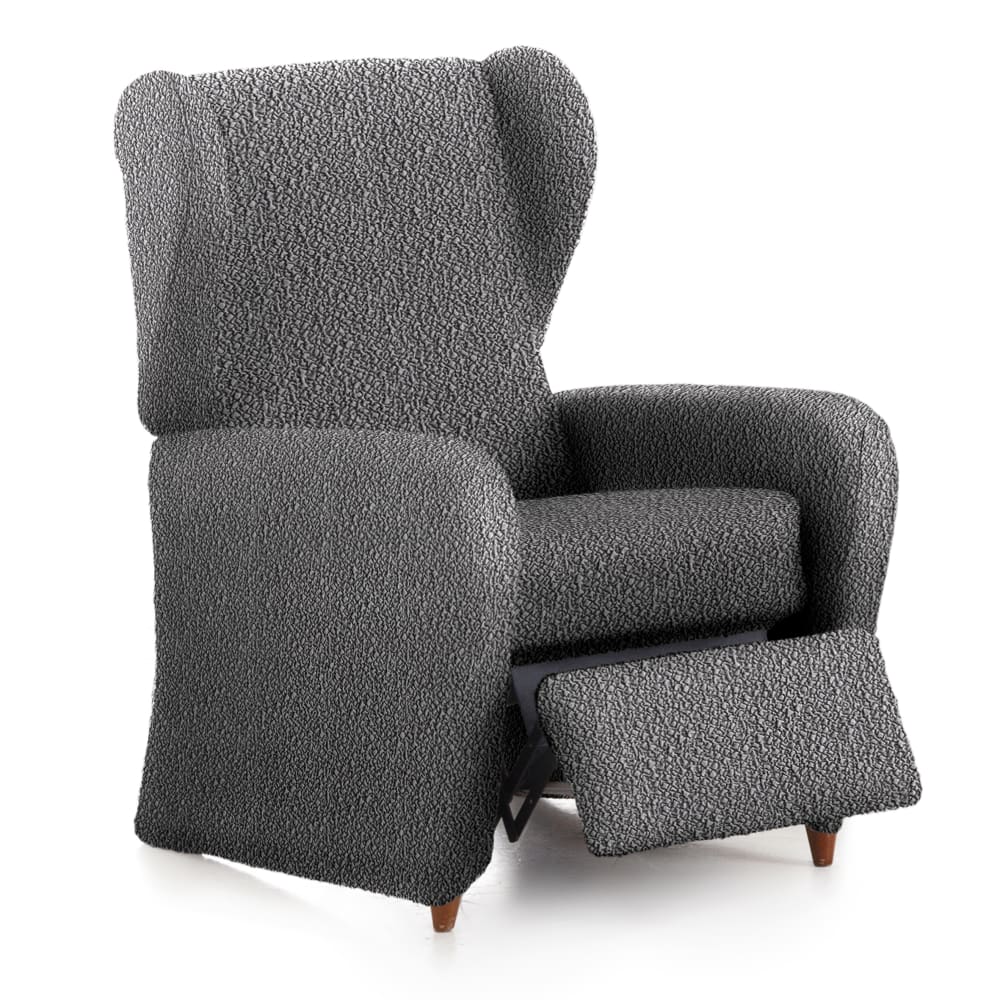 Funda de sillón relax elástica gris oscuro 60 - 85 cm