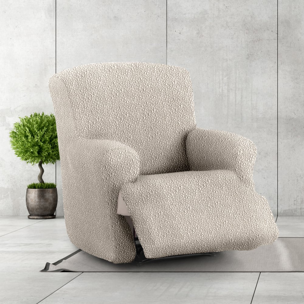 Copripoltrona relax xl elastico ecru 60 - 110 cm - Eysa