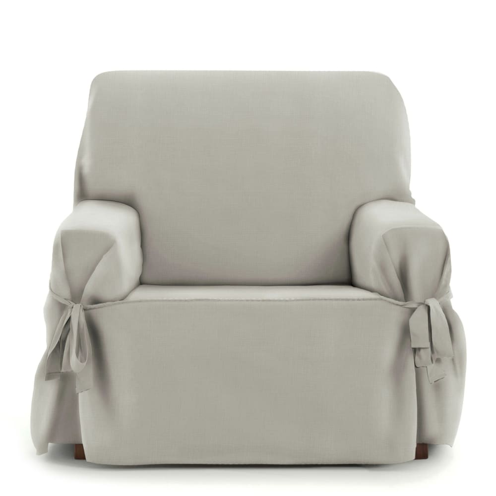 Housse de fauteuil avec des rubans taupe 80 - 120 cm