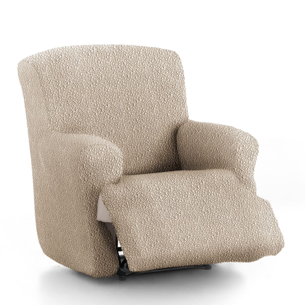 Funda de sillón relax xl elástica beige 60 - 110 cm