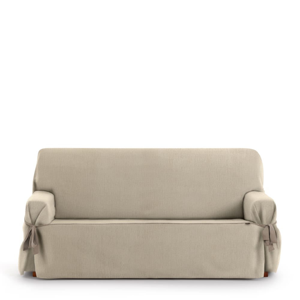 EYSA 2-Sitzer-Sofabezug mit Bändern Mid. Klassischer Sofabezug, der den gesamten Sessel bedeckt. Beige. Beige