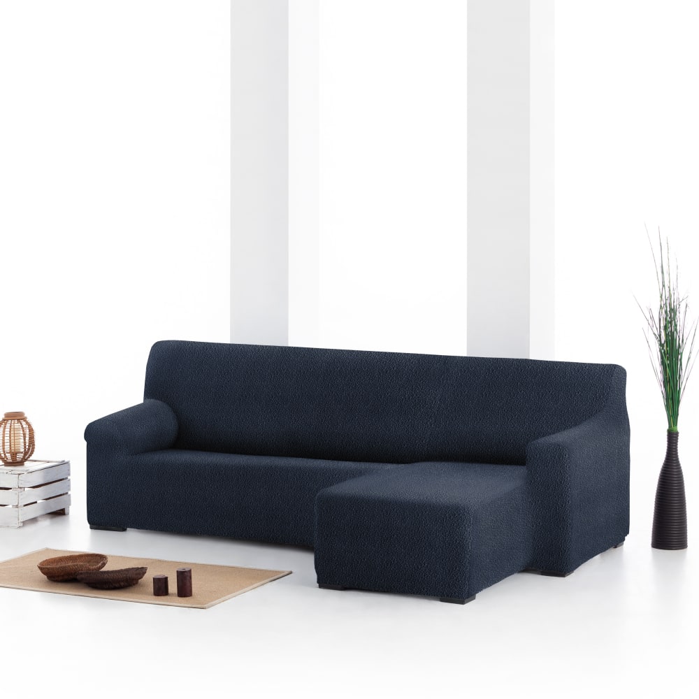 Housse de canapé en l droite b/c bleu 250 - 360 cm — vue 3