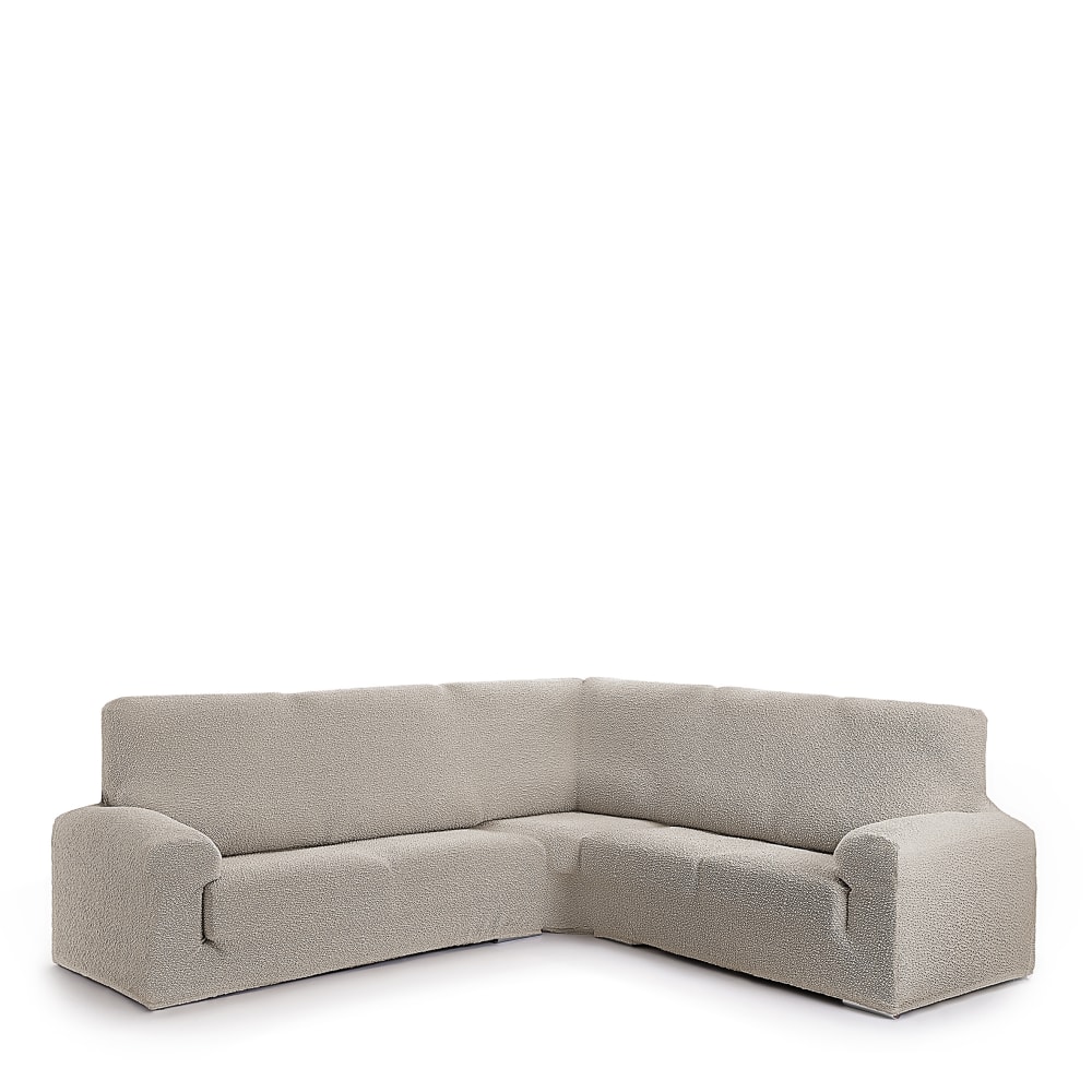 Copridivano angolare 3+2 elastico ecru 600 cm - Modello Classico chic - Beige - PES - Poliestere
