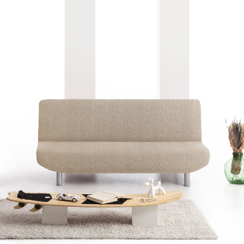 Copridivano click clack elastico beige 180 - 230 cm - Eysa