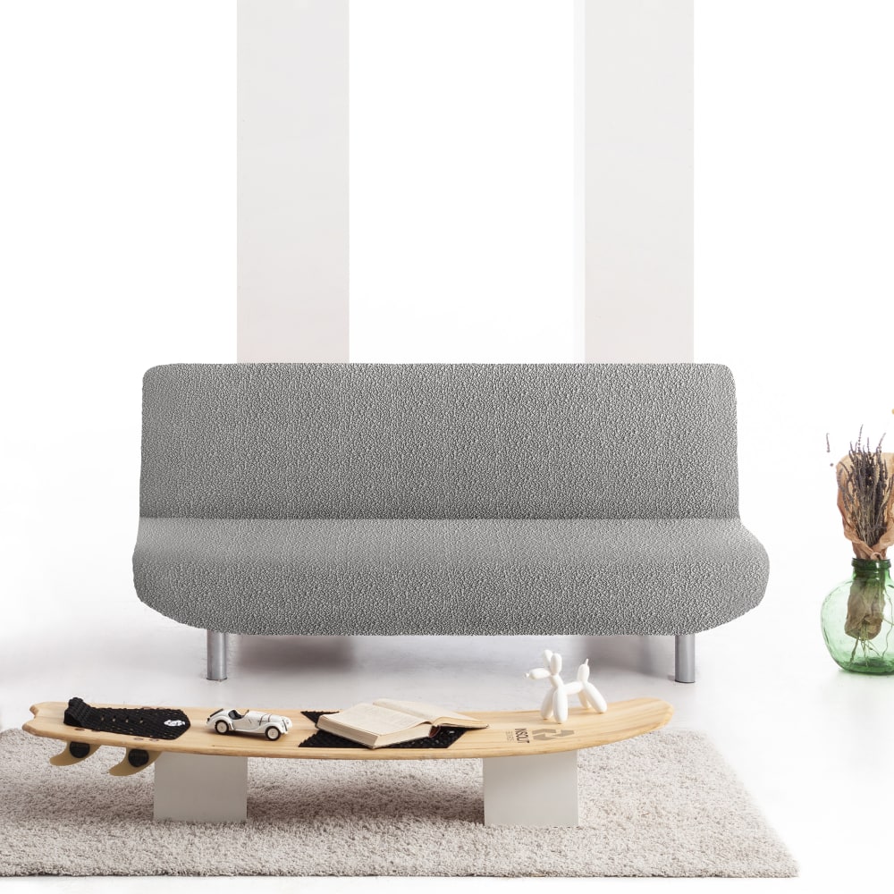 Funda de sofá click clack elástica gris claro 180 - 230 cm - Maisons du Monde