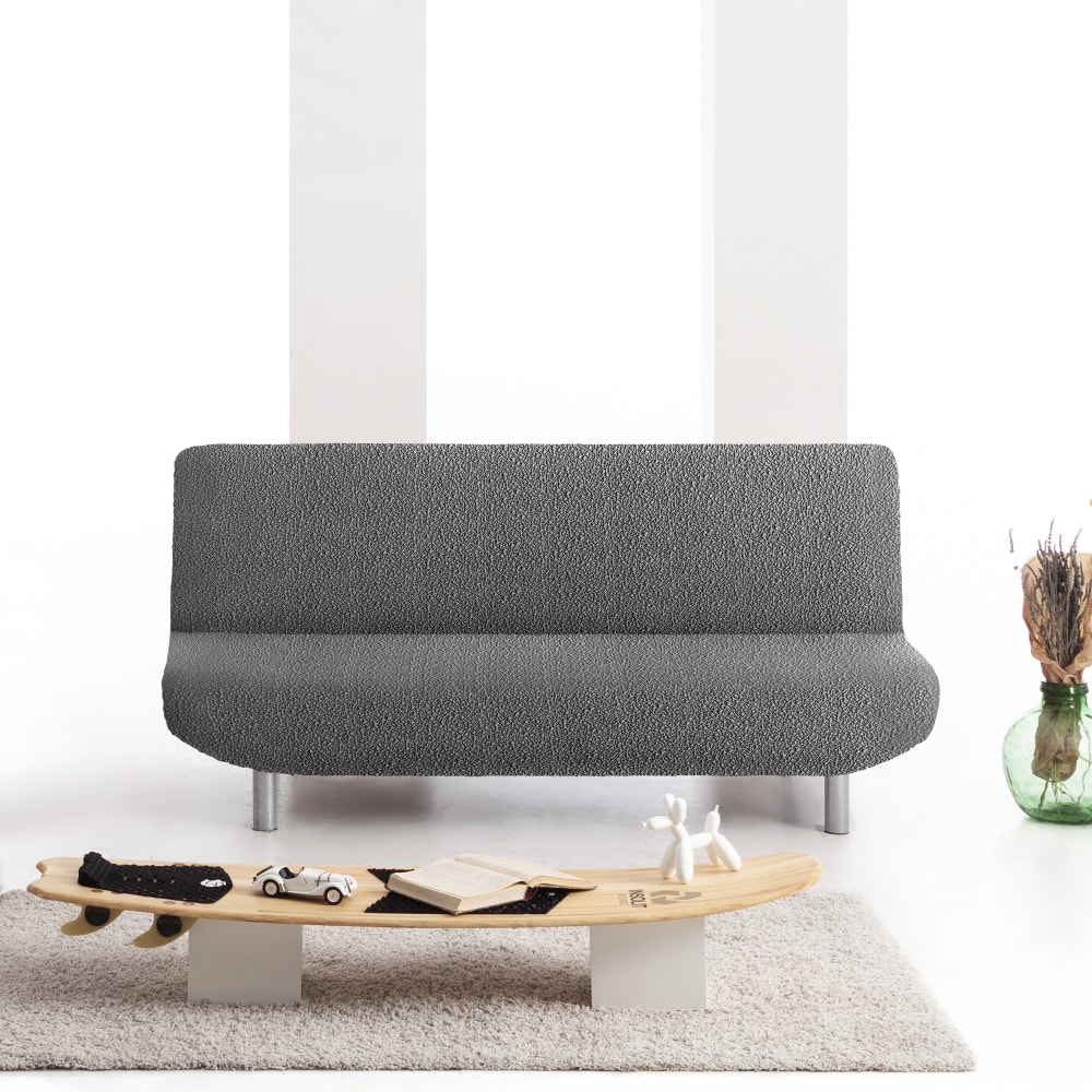 Copridivano click clack elastico grigio scuro 180 - 230 cm - Eysa
