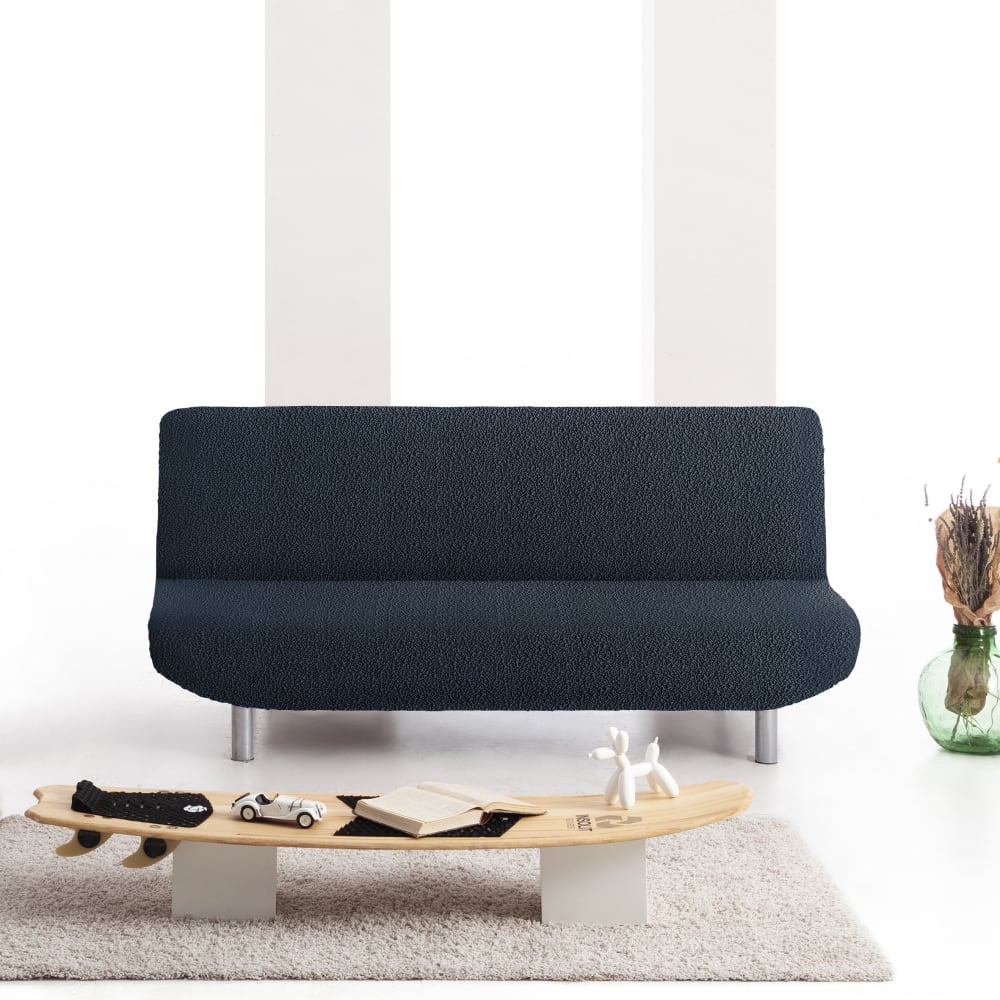 Funda de sofá click clack elástica azul 180 - 230 cm - Maisons du Monde