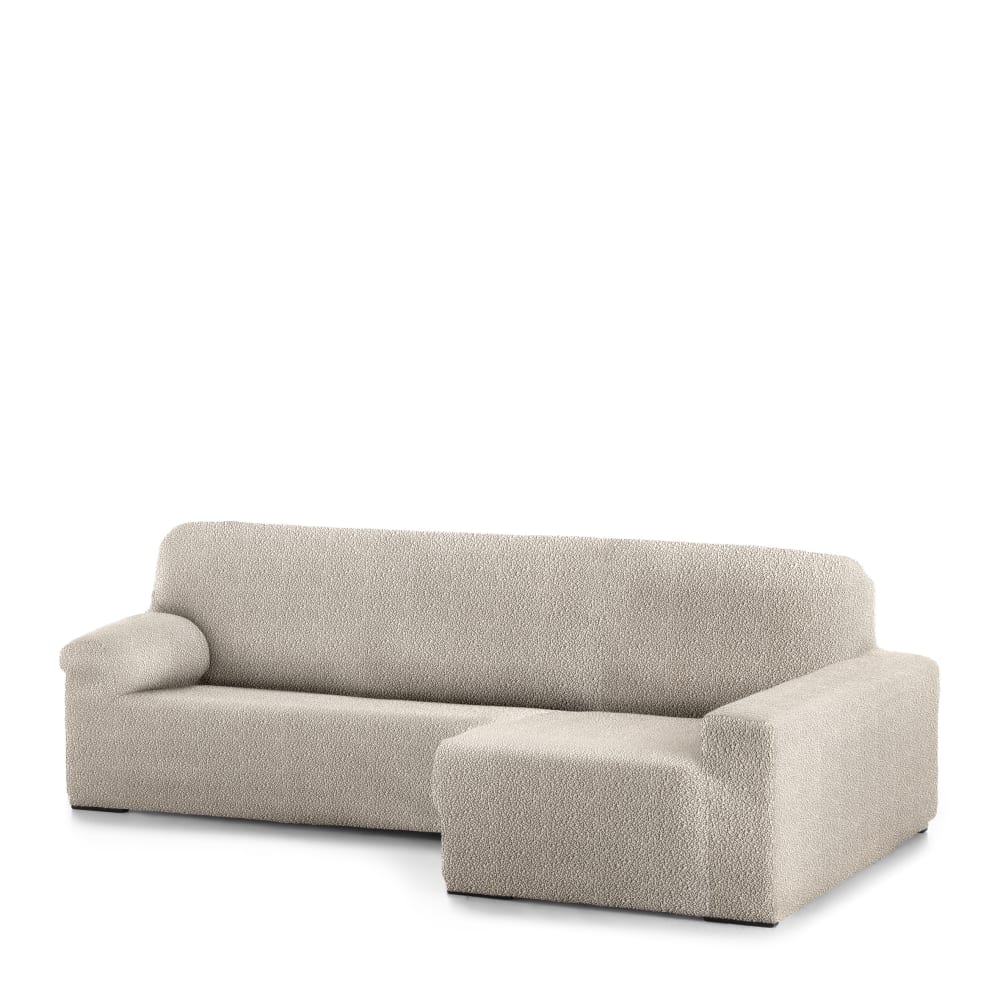 Funda de sofá chaise longue elástica derecha crudo 250 - 360 cm