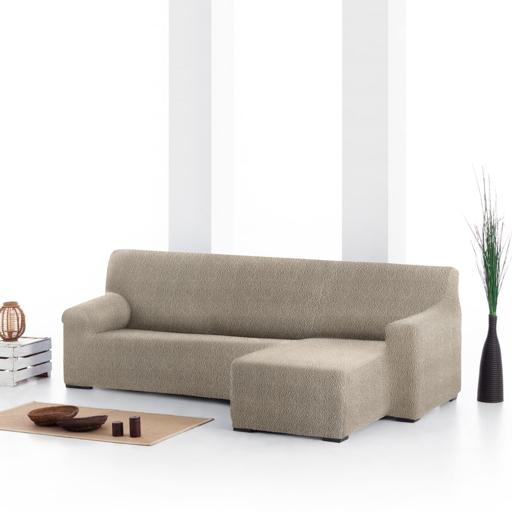 Funda sofá chaise longue elástica derecha b/c topo 250 - 360 cm - Maisons du Monde