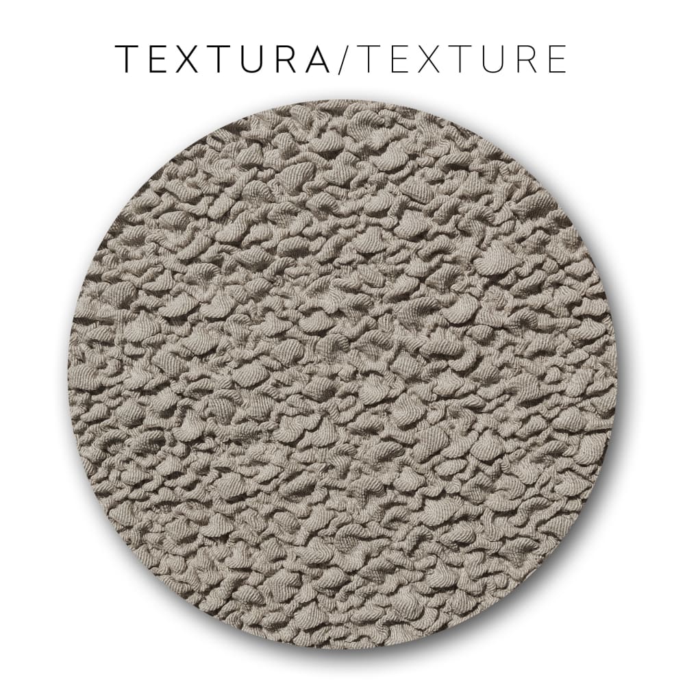 Housse de canapé 2 places relax extensible taupe 150 - 200 — vue 4