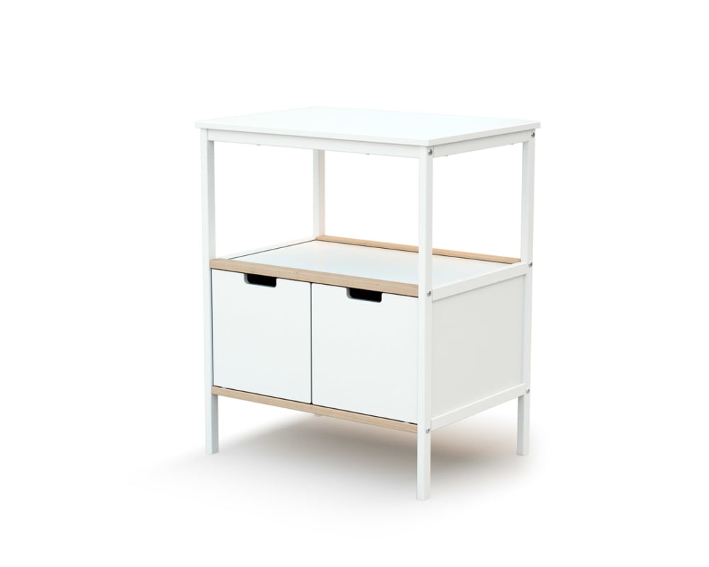 Commode à langer en bois de hêtre Essentiel plus blanc