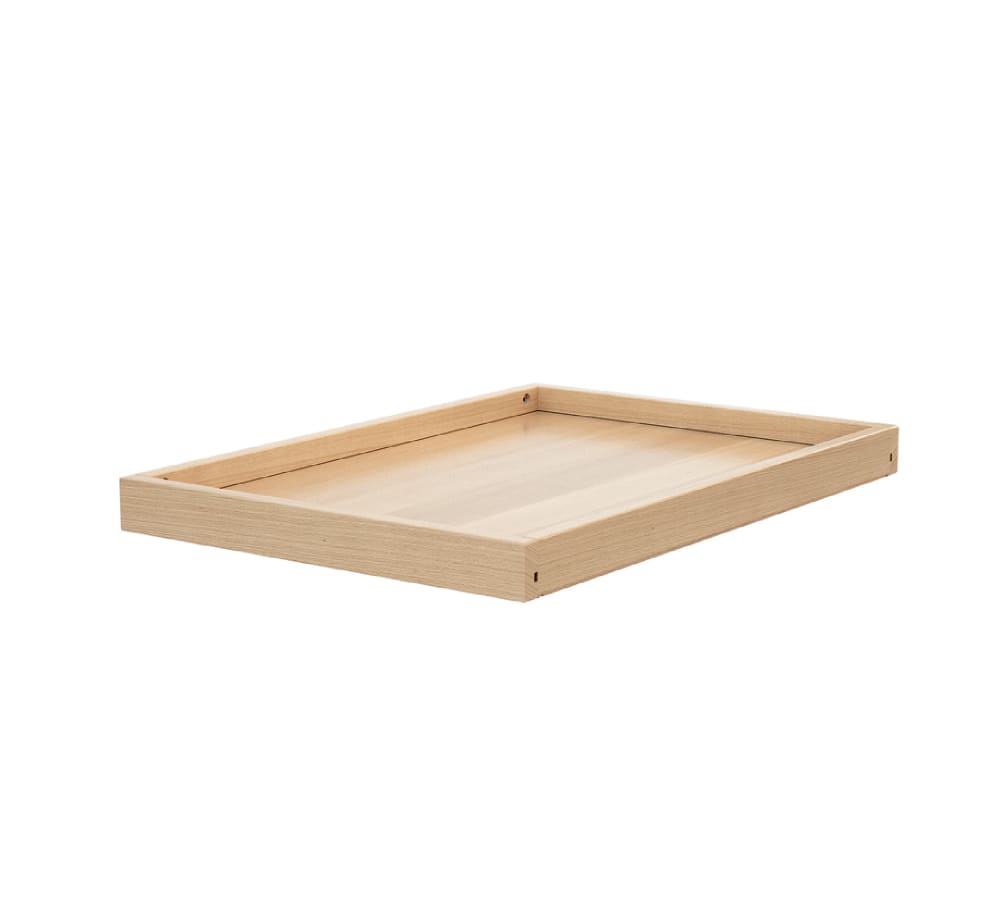 AT4 Regal für Wickeltisch Holz Buche Lackiert BEIGE HOLZ Baby