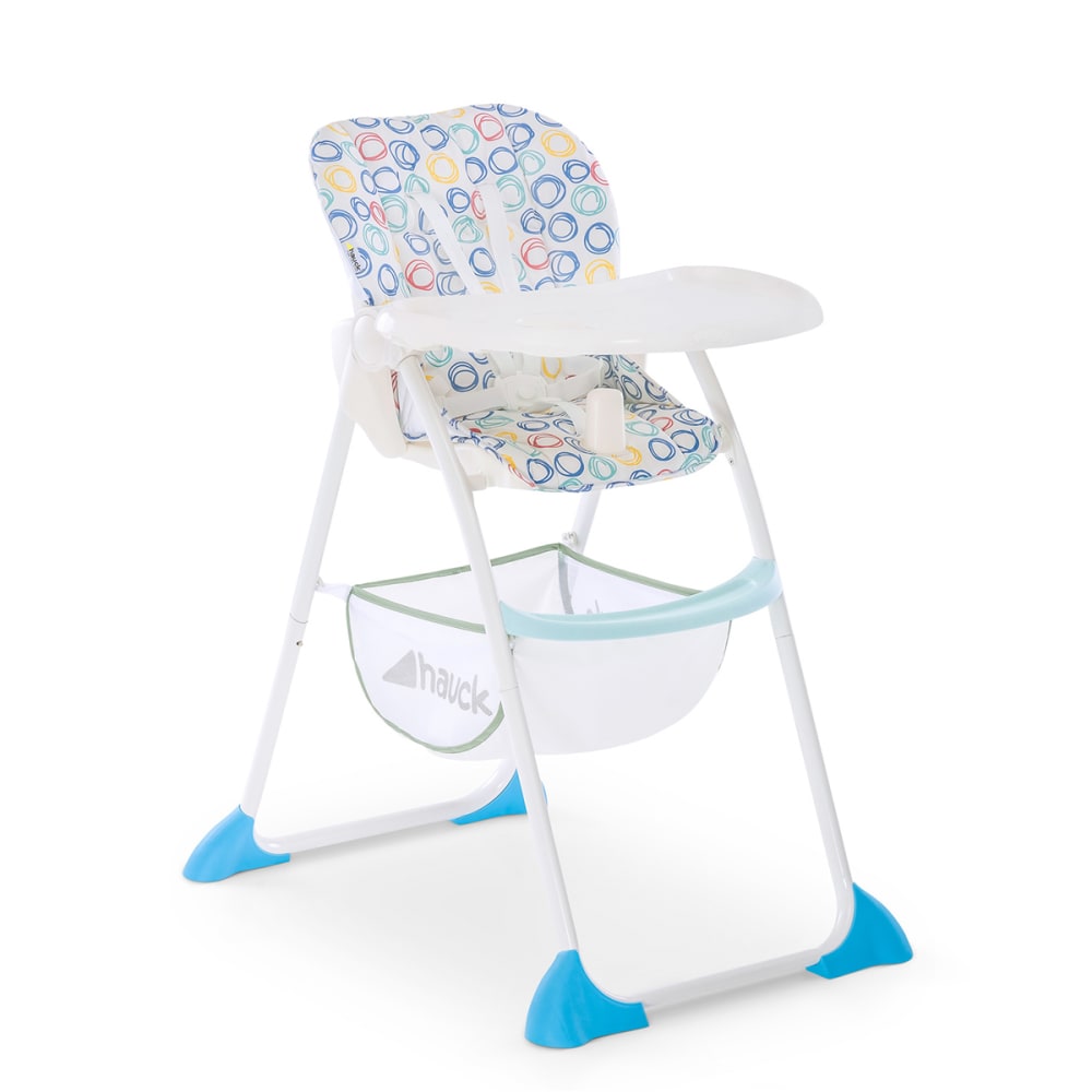 HAUCK  Chaise haute b&eacute;b&eacute; Sit n Fold - pliage compact - circles multi