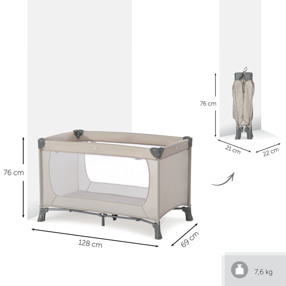Lit parapluie beige (HAUCK) - Image 3
