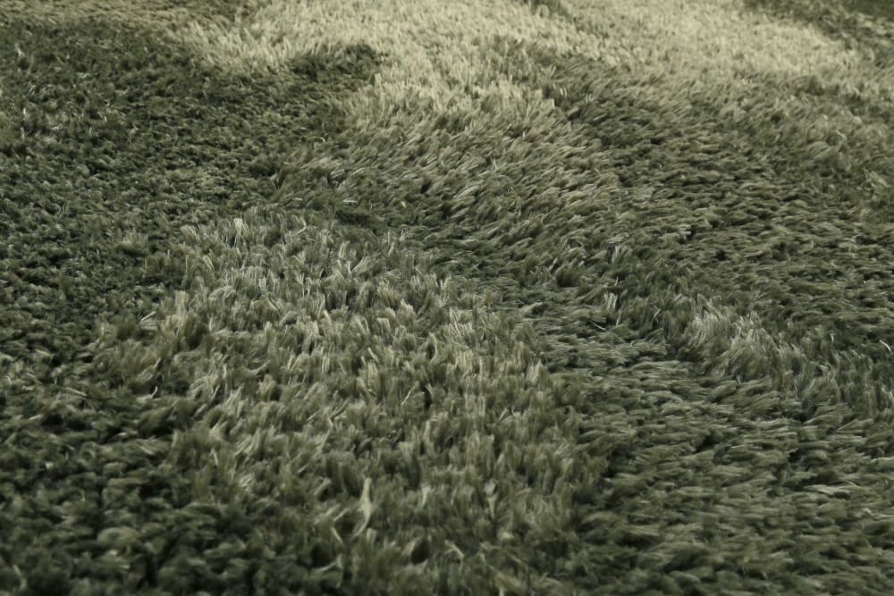 Tapis uni vert olive 100% de matière recyclée 120x170 — vue 4