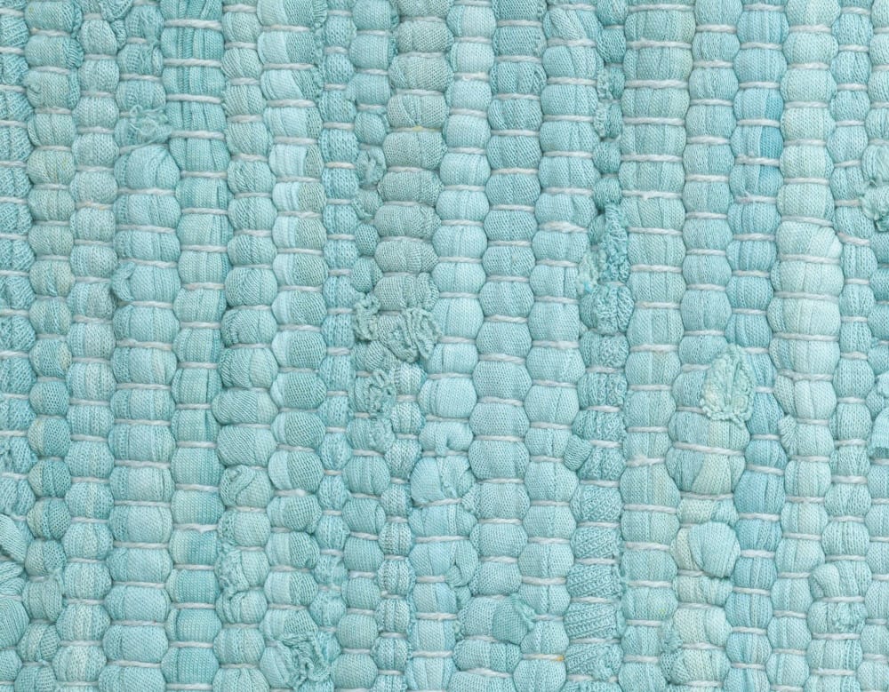 Tapis réversible en coton - tissé à la main - Bleu Claire 60x120 — vue 4