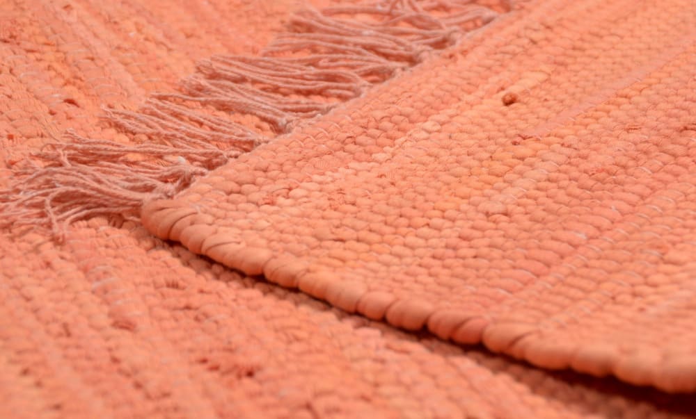 Alfombra reversible de algodón tejida a mano - naranja - 120x180 cm - Maisons du Monde