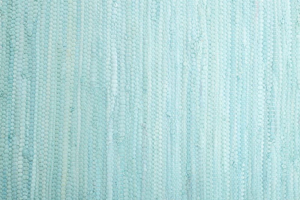 Tapis réversible en coton - tissé à la main - Bleu claire 40x60 — vue 4