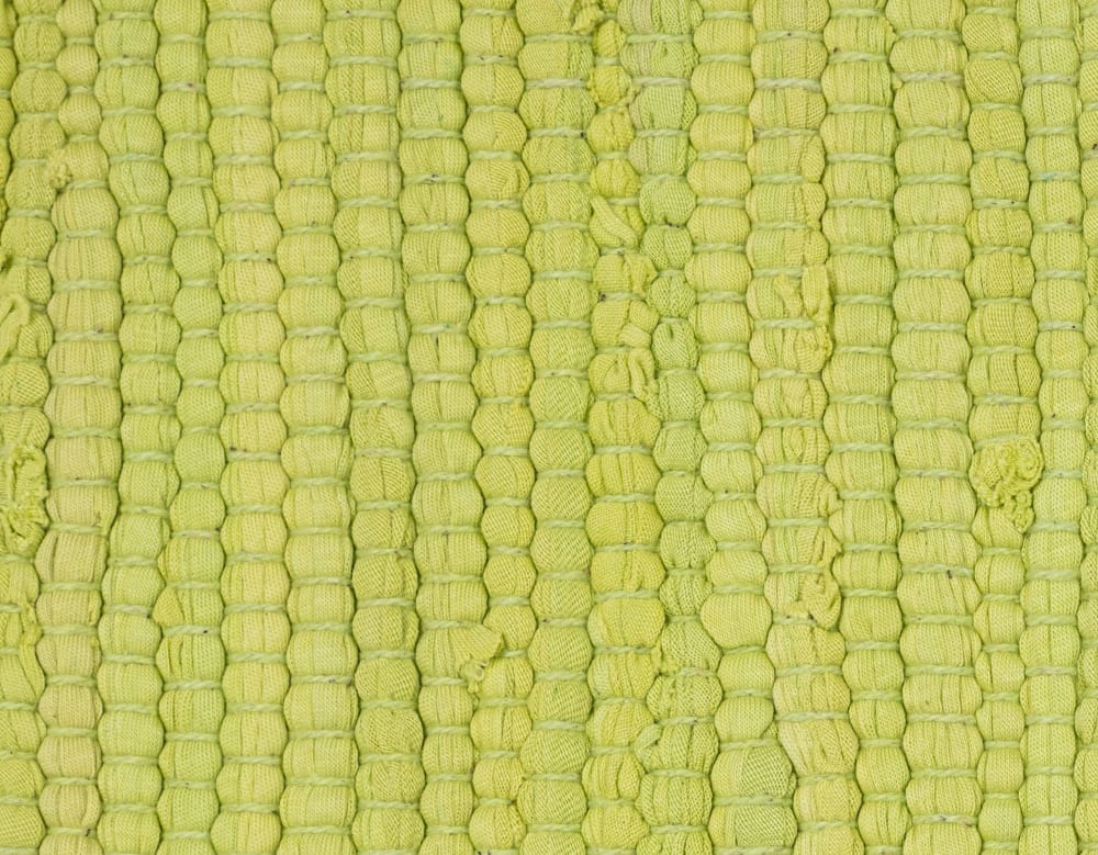 Tapis réversible en coton - tissé à la main - Vert 70x140 — vue 4