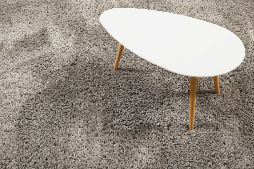 Tapis de couloir uni  beige taupe 100% de matière recyclée 80x300