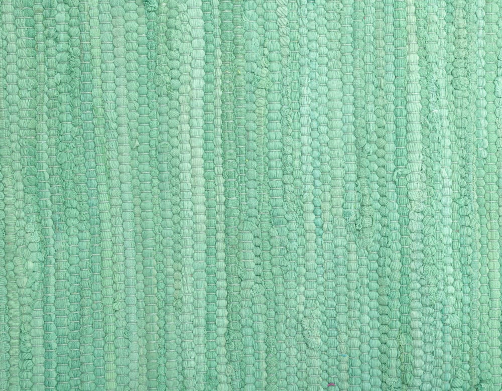 Tapis réversible en coton - tissé à la main - Menthe 40x60 — vue 4
