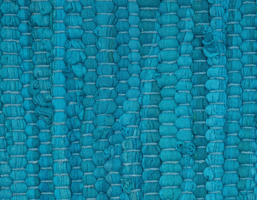 Tapis réversible en coton - tissé à la main - Turquoise 120x180 — vue 4
