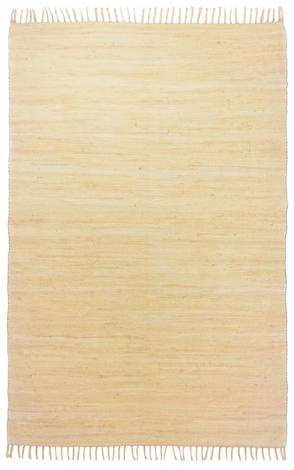 Tapis réversible en coton - tissé à la main - naturel 120x180