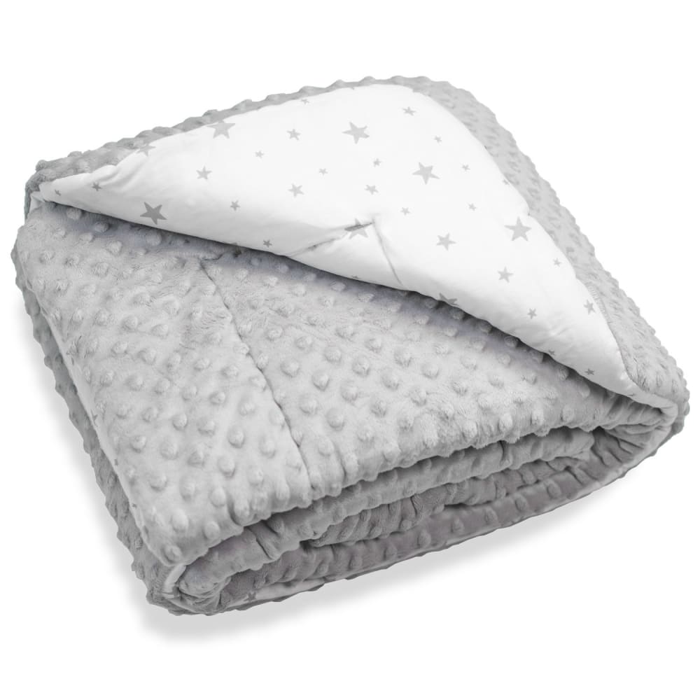 Coperta per bambini in cotone e minky, STELLA - Modello Classico chic - Cotone