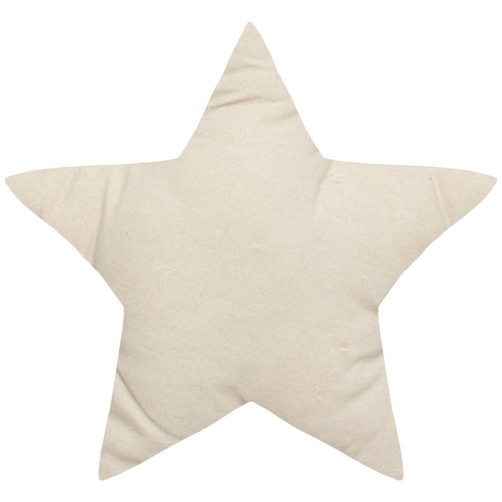 Coussin enfant étoile motifs métallisés beige 40x40 - Maisons du Monde