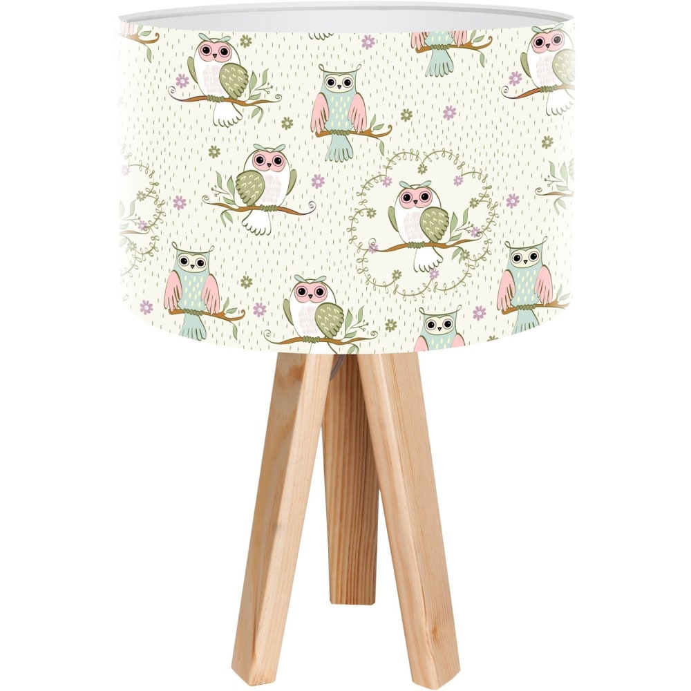 Lampe de chevet enfant Bois Beige 30x30x45 cm