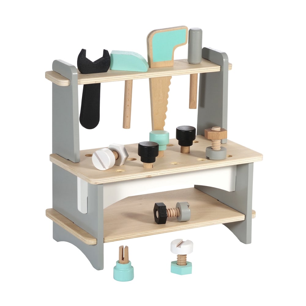Établi de bricolage avec outils