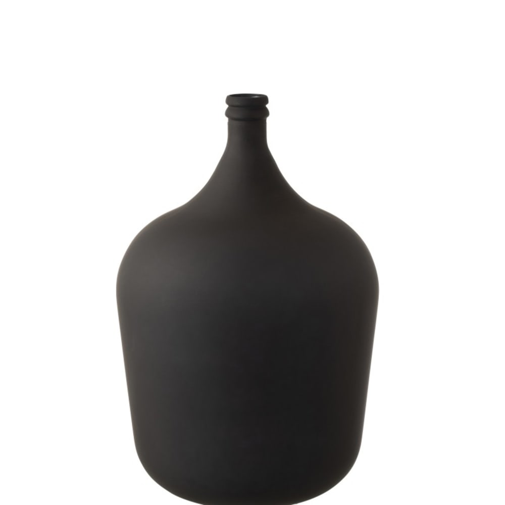 Vase en verre noir mat H56cm — vue 4