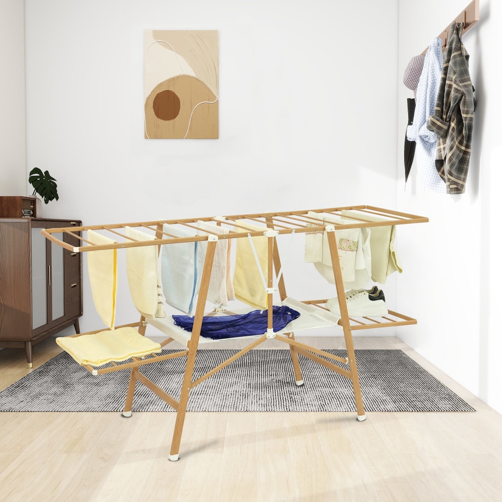 Tendedero plegable madera 20m