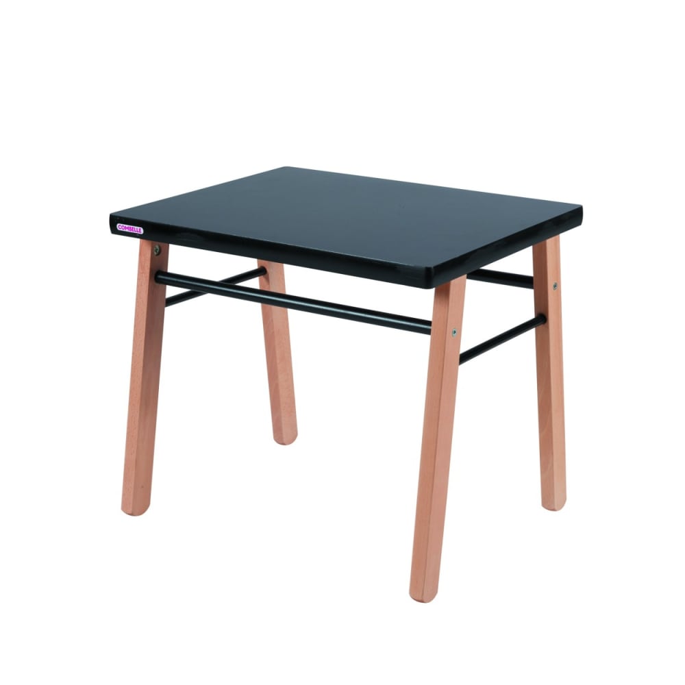 Bureau enfant en bois bicolore noir 50x43x40cm