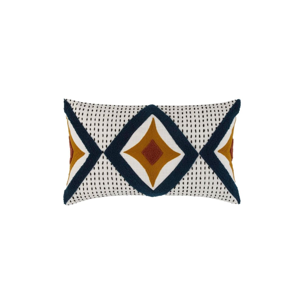 Housse de coussin en coton multicolore 28x47 cm