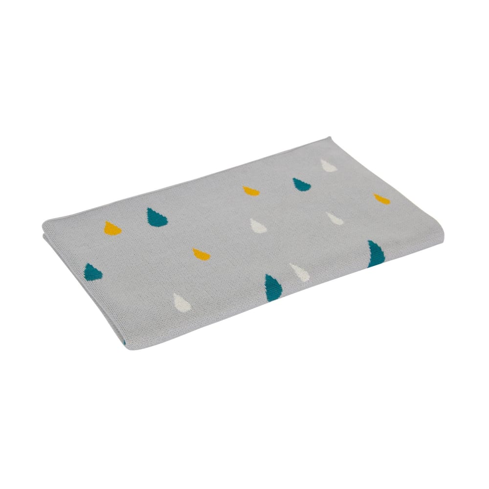 Kindsgut Kinderdecke Regentropfen TRANSPARENT Öko-Tex Zertifikat BAUMWOLLE Baby