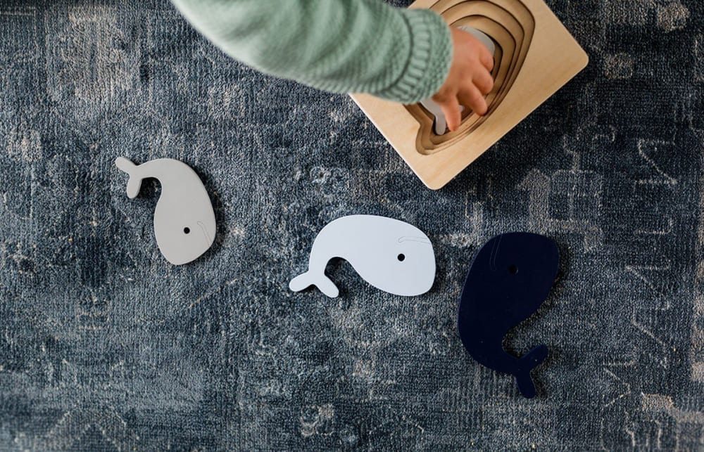 Jeu d'éveil - Puzzle animal baleine (Kindsgut) - Image 3