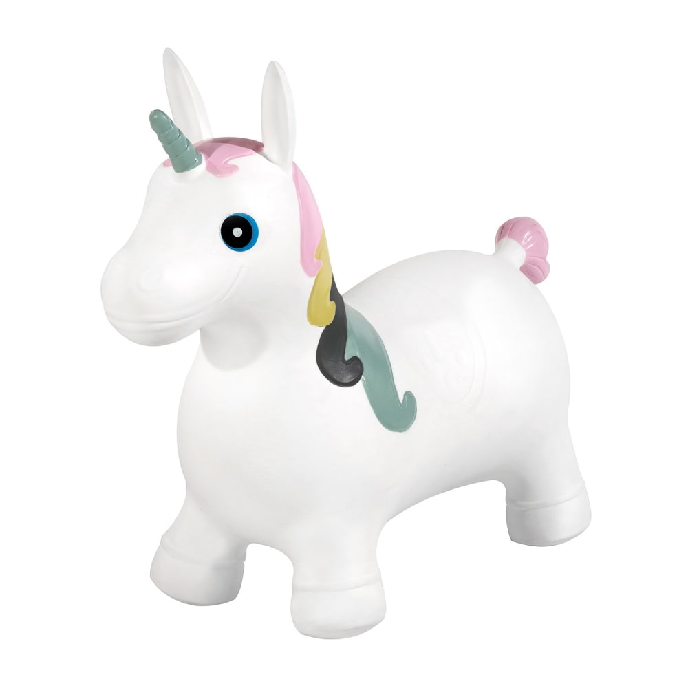 Kindsgut Hüpftier Unicorn WEISS PVC - POLYVINLYCHLORID Kinder