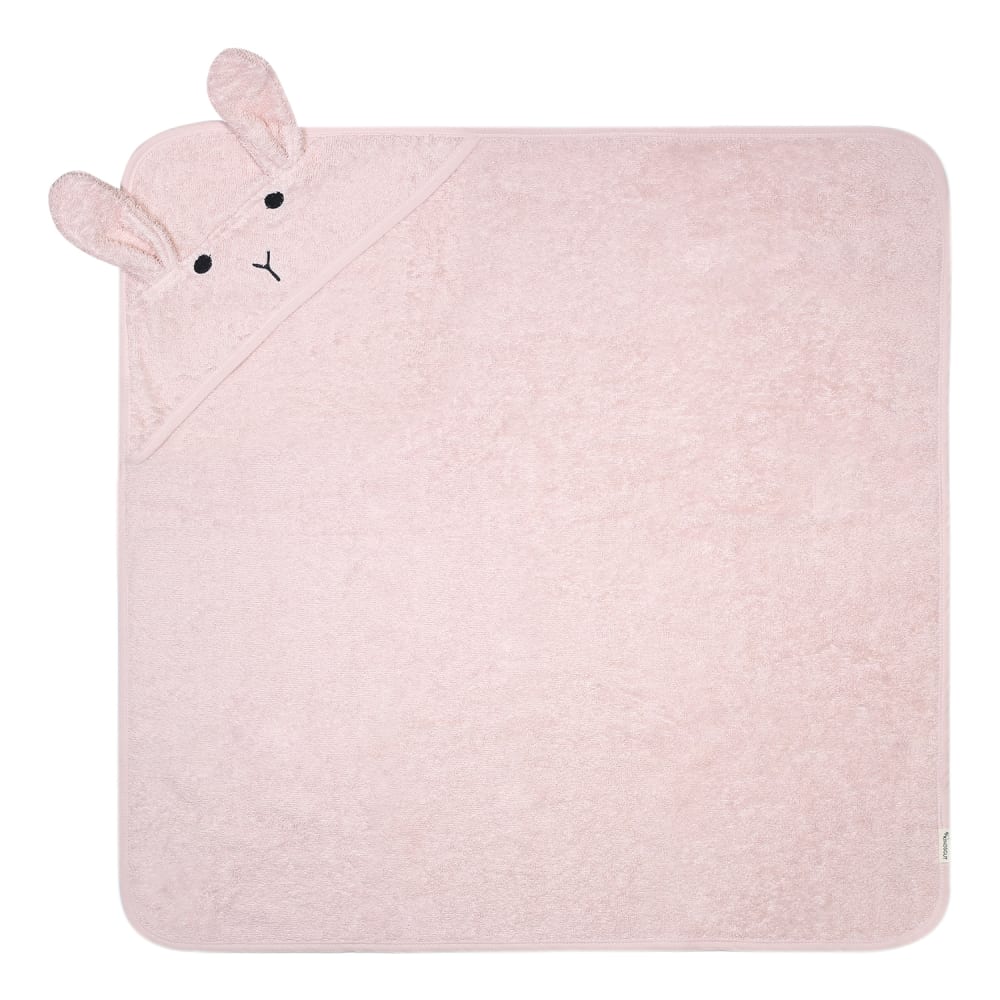 Kindsgut Kapuzenhandtuch Hase rosa Öko-Tex Zertifikat Baumwolle Baby